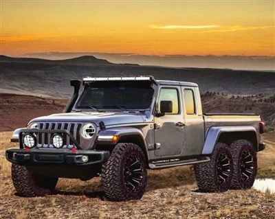 El Jeep Gladiator 2020 es pot actualitzar a la versió modificada 6x6.